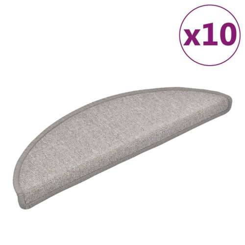 Otirači za stepenice 10 kom 56x17x3 cm sivo-smeđi - Sivo-smeđa 56 x 17 x 3 cm 10 Cijena