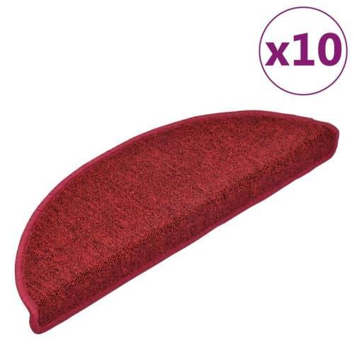 Otirači za stepenice 10 kom 65x24x4 cm bordo - Bordo crvena 65 x 24 x 4 cm 10 Cijena