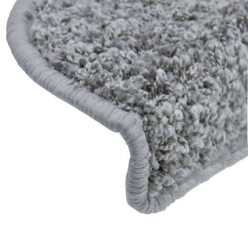 Otirači za stepenice 10 kom 56 x 17 x 3 cm sivi - Siva 56 x 17 x 3 cm 10 Cijena
