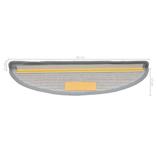 Otirači za stepenice 10 kom 56 x 17 x 3 cm sivi - Siva 56 x 17 x 3 cm 10 Cijena