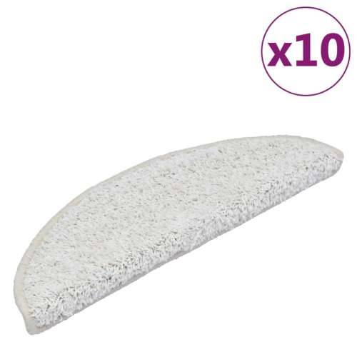 Otirači za stepenice 10 kom 56 x 17 x 3 cm bijeli - Bijela 56 x 17 x 3 cm 10 Cijena