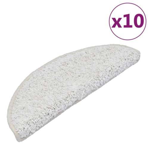 Otirači za stepenice 10 kom 65 x 21 x 4 cm bijeli - Bijela 65 x 21 x 4 cm 10 Cijena