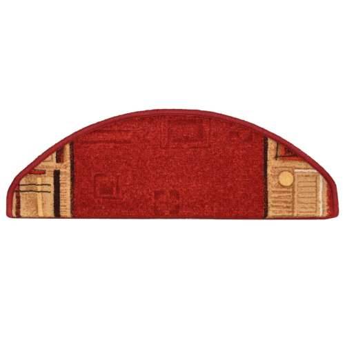 Otirači za stepenice samoljepljivi 10 kom 65x21x4 cm crveni - Crvena 10 Polukružno Cijena