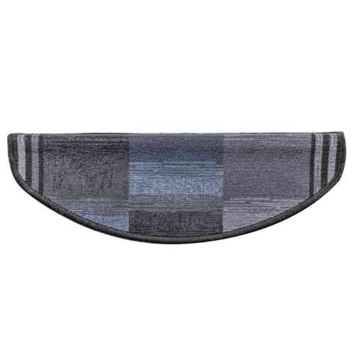Otirači za stepenice samoljepljivi 5 kom 65x21x4 cm crno-sivi - Crna i siva 5 Polukružno Cijena