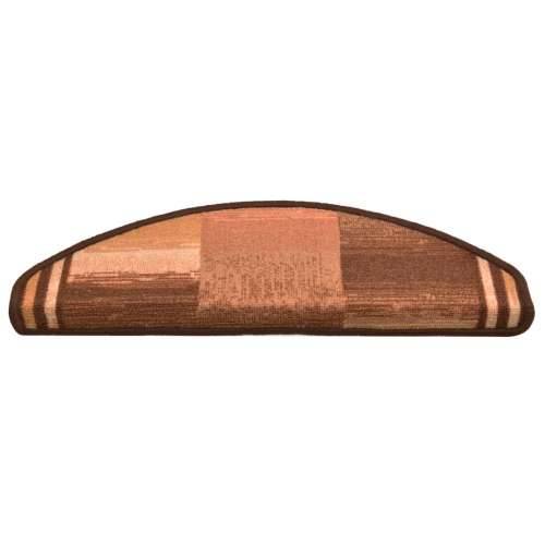 Otirači za stepenice samoljepljivi 10 kom 65x21x4 cm smeđi - Smeđa 10 Polukružno Cijena
