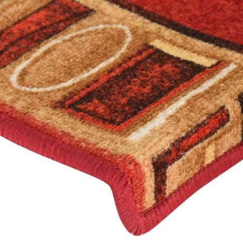 Otirači za stepenice samoljepljivi 10 kom 65x21x4 cm crveni - Crvena 10 Pravokutno Cijena