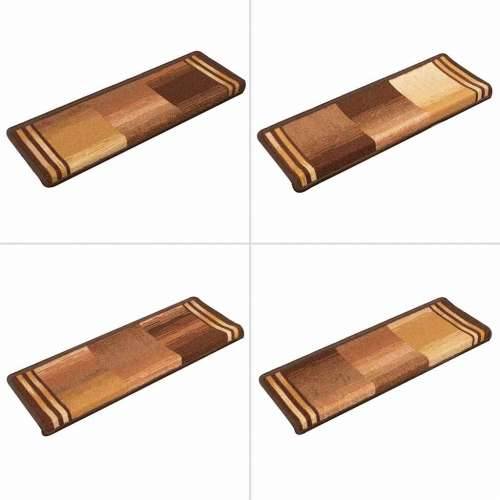 Otirači za stepenice samoljepljivi 5 kom 65x21x4 cm smeđi - Smeđa 5 Pravokutno Cijena