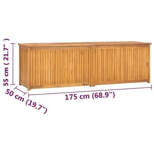 Vrtna kutija 175 x 50 x 55 cm od masivne tikovine - 175 x 50 x 55 cm Cijena