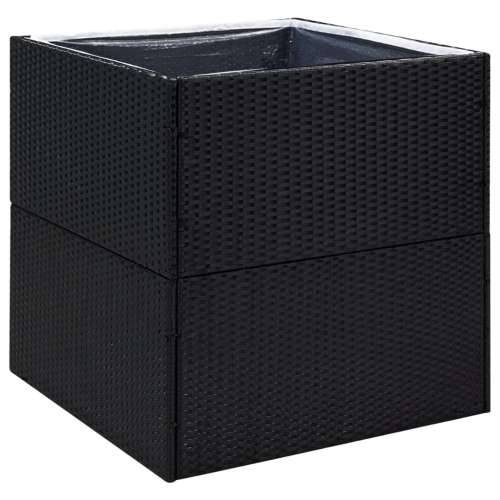 Vrtna sadilica crna 80 x 80 x 80 cm od poliratana Crna 80 x 80 x 80 cm 1 Cijena