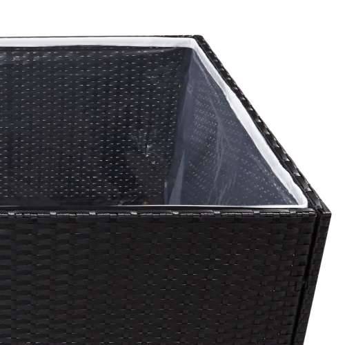 Vrtna sadilica crna 157 x 80 x 80 cm od poliratana - Crna 157 x 80 x 80 cm 1 Cijena