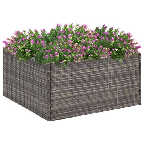 Vrtna sadilica siva 80 x 80 x 40 cm od poliratana - Siva 80 x 80 x 40 cm 1 Cijena