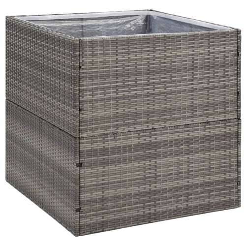 Vrtna sadilica siva 80 x 80 x 80 cm od poliratana Siva 80 x 80 x 80 cm 1 Cijena