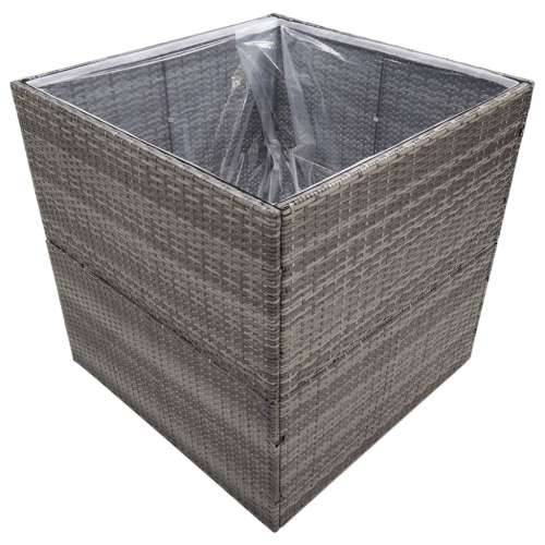 Vrtna sadilica siva 80 x 80 x 80 cm od poliratana Siva 80 x 80 x 80 cm 1 Cijena