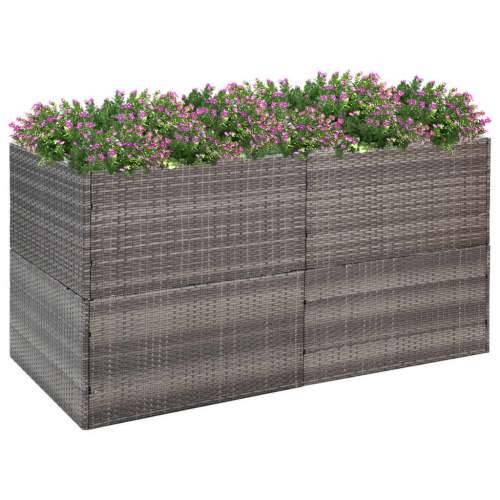 Vrtna sadilica siva 157 x 80 x 80 cm od poliratana Siva 157 x 80 x 80 cm 1 Cijena