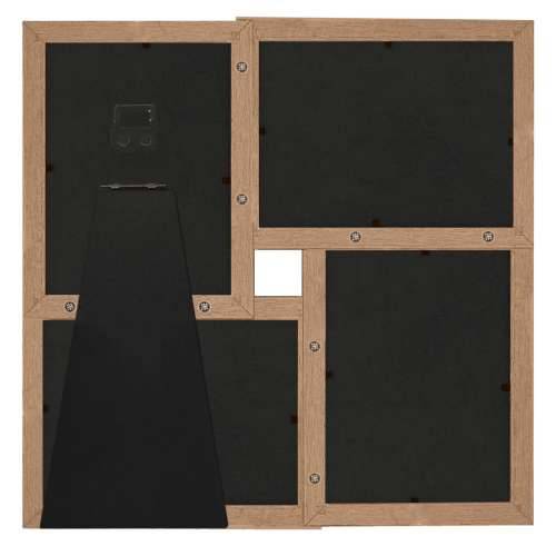 Okvir za 4 fotografije (13 x 18 cm) svjetlosmeđi MDF - Svjetlosmeđa 4 x (13 x 18 cm) 1 Cijena