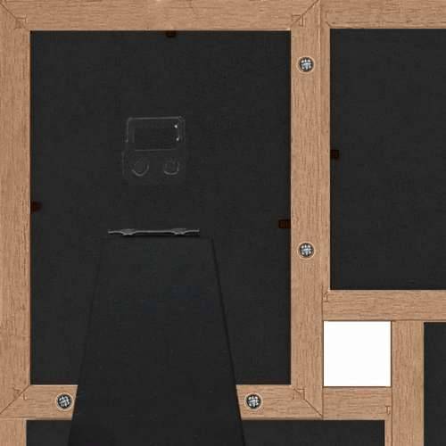 Okvir za 4 fotografije (13 x 18 cm) svjetlosmeđi MDF - Svjetlosmeđa 4 x (13 x 18 cm) 1 Cijena