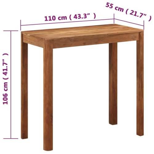 Barski stol od drva bagrema s premazom boje meda 110x55x106 cm - 110 x 55 x 106 cm 1 Masivno bagremovo drvo Cijena