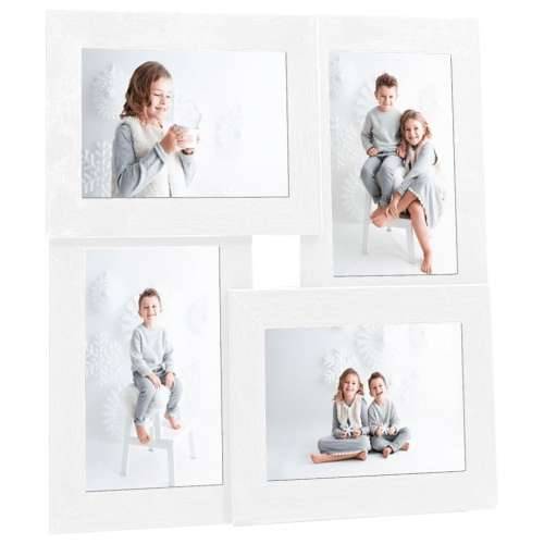 Okvir za 4 fotografije (10 x 15 cm) bijeli MDF Bijela 4 x (10 x 15 cm) 1 Cijena