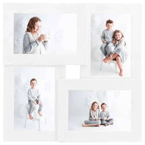 Okvir za 4 fotografije (10 x 15 cm) bijeli MDF Bijela 4 x (10 x 15 cm) 1 Cijena