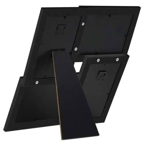 Okvir za 4 fotografije (10 x 15 cm) crni MDF - Crna 4 x (10 x 15 cm) 1 Cijena