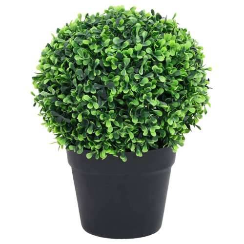 Umjetni šimširi s posudama 2 kom u obliku kugle zeleni 32 cm - 23.5 x 32 cm 2 Cijena