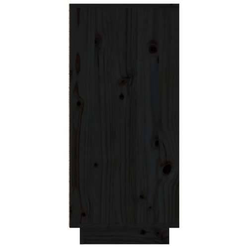Komoda crni 110 x 34 x 75 cm od masivne borovine Cijena