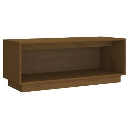 TV ormarić boja meda 90 x 35 x 35 cm od masivne borovine - boja meda 1 Cijena