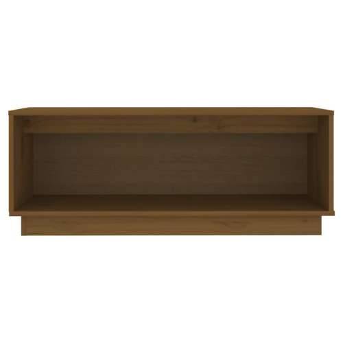 TV ormarić boja meda 90 x 35 x 35 cm od masivne borovine - boja meda 1 Cijena