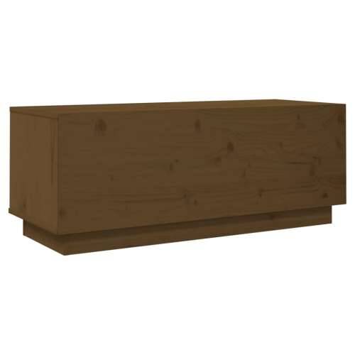 TV ormarić boja meda 90 x 35 x 35 cm od masivne borovine - boja meda 1 Cijena