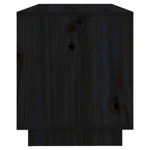 TV ormarić crni 74 x 34 x 40 cm od masivne borovine - Crna 1 Cijena