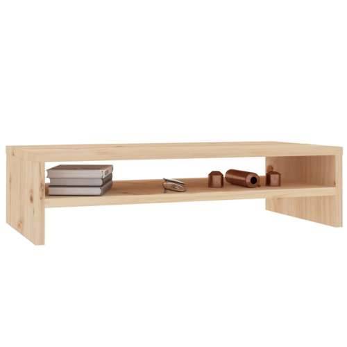 Stalak za monitor 50 x 24 x 13 cm od masivne borovine - Prirodna 1 Cijena