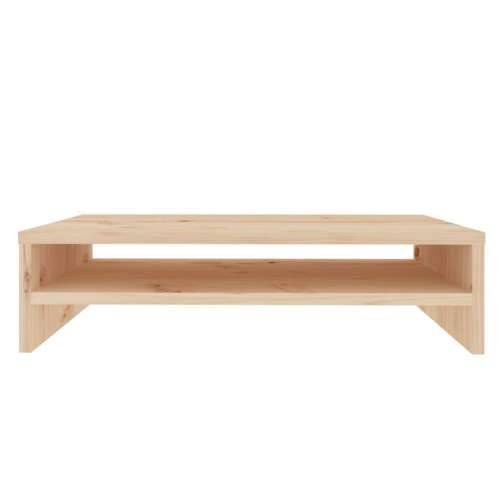 Stalak za monitor 50 x 24 x 13 cm od masivne borovine - Prirodna 1 Cijena