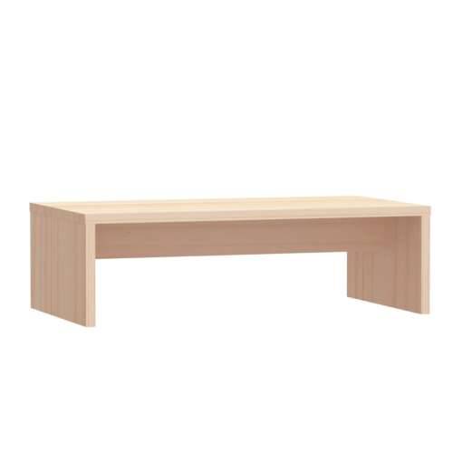 Stalak za monitor 50 x 27 x 15 cm od masivne borovine - Prirodna 1 Cijena