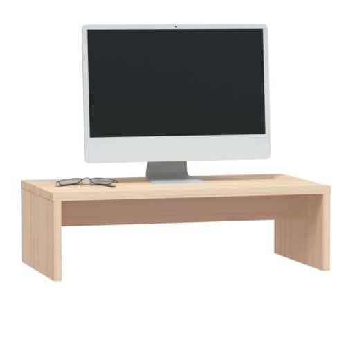 Stalak za monitor 50 x 27 x 15 cm od masivne borovine - Prirodna 1 Cijena