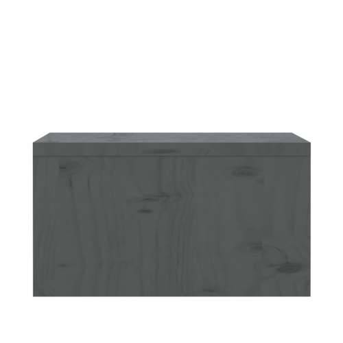 Stalak za monitor sivi 50 x 27 x 15 cm od masivne borovine Cijena