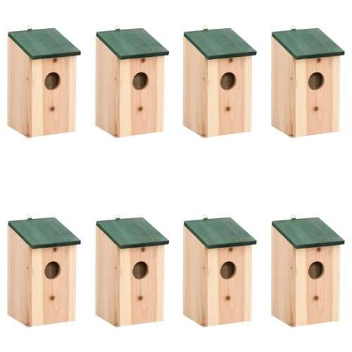 Kućice za ptice 8 kom drvene 12 x 12 x 22 cm Cijena