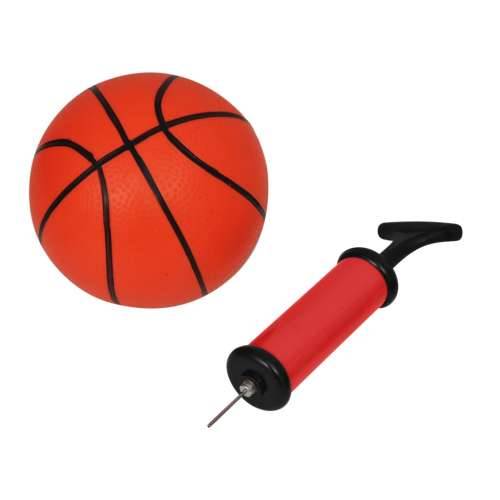 Indoor set za košarku; obruč s mrežicom + tabla + lopta + pumpa Cijena