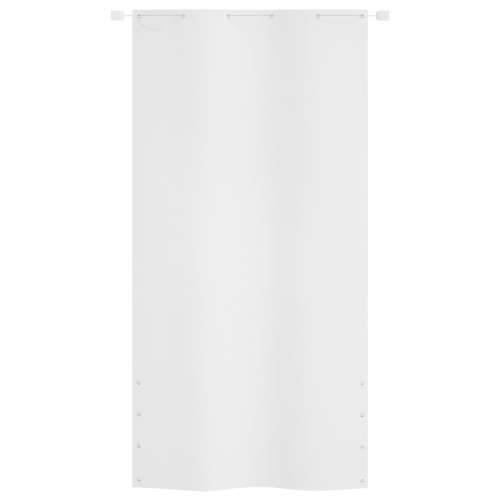 Balkonski zastor bijeli 120 x 240 cm od tkanine Oxford Cijena