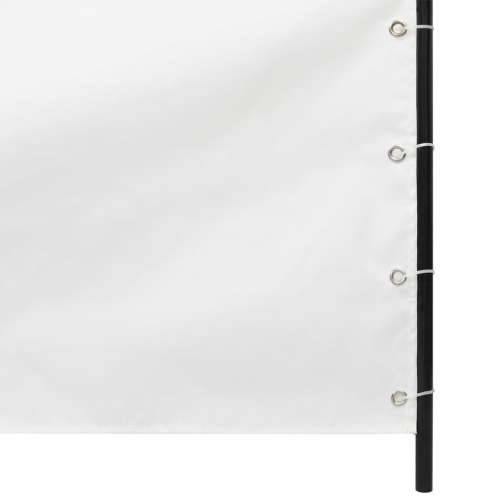 Balkonski zastor bijeli 120 x 240 cm od tkanine Oxford Cijena