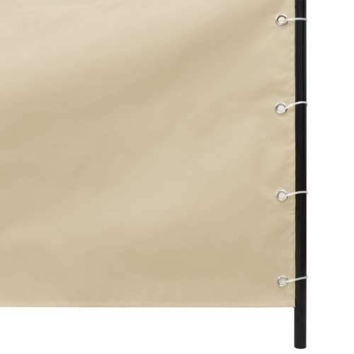 Balkonski zastor bež 120 x 240 cm od tkanine Oxford Cijena