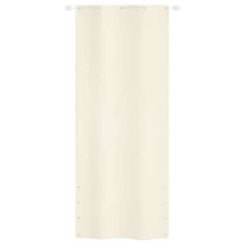 Balkonski zastor krem 100 x 240 cm od tkanine Oxford Cijena