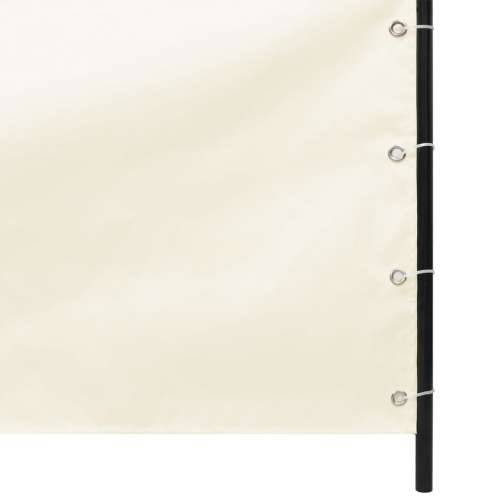 Balkonski zastor krem 100 x 240 cm od tkanine Oxford Cijena