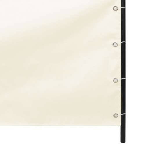 Balkonski zastor krem 140 x 240 cm od tkanine Oxford Cijena