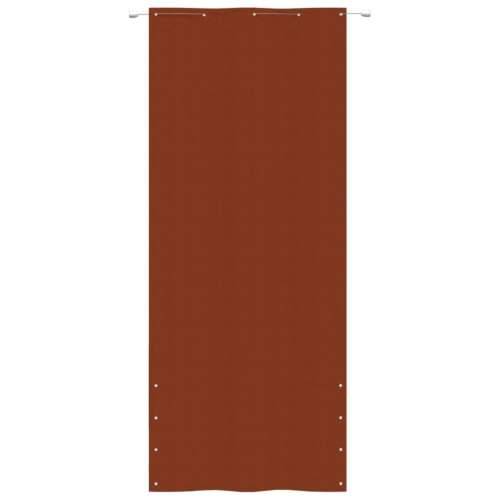 Balkonski zastor terakota 100 x 240 cm od tkanine Oxford Cijena