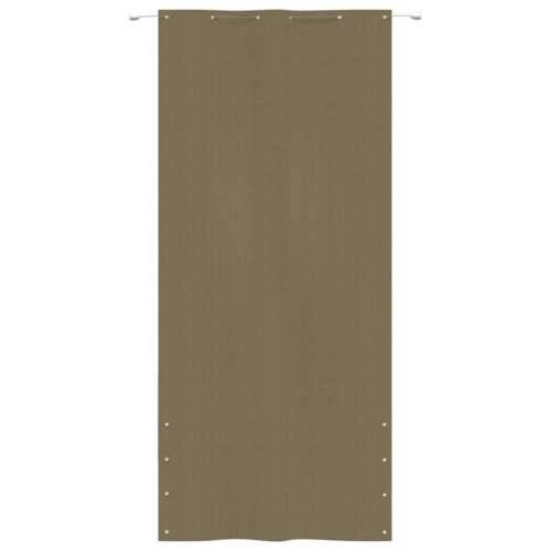 Balkonski zastor smeđe-sivi 120 x 240 cm od tkanine Oxford Cijena
