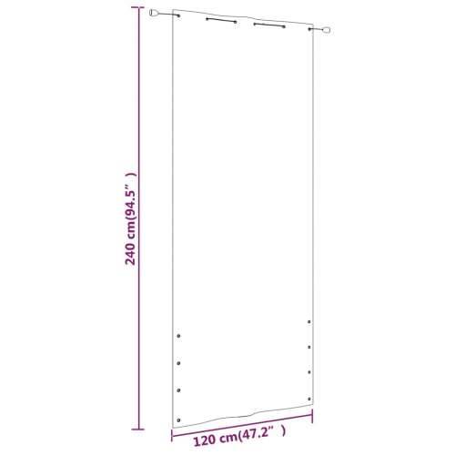 Balkonski zastor plavi 120 x 240 cm od tkanine Oxford Cijena