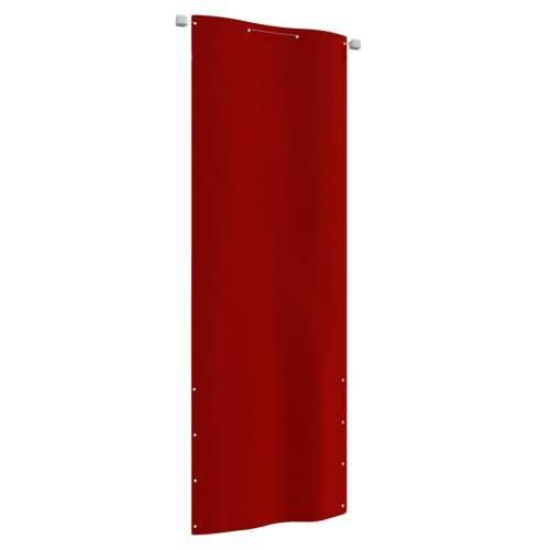 Balkonski zastor crveni 80 x 240 cm od tkanine Oxford Cijena