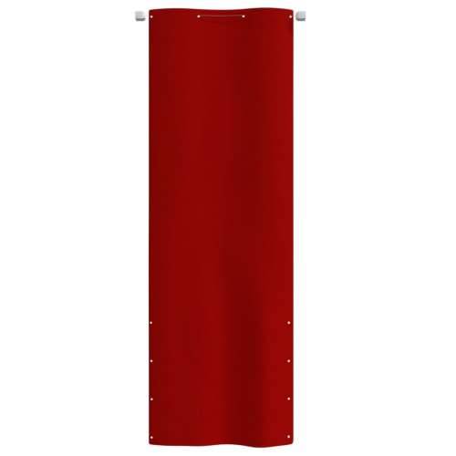 Balkonski zastor crveni 80 x 240 cm od tkanine Oxford Cijena