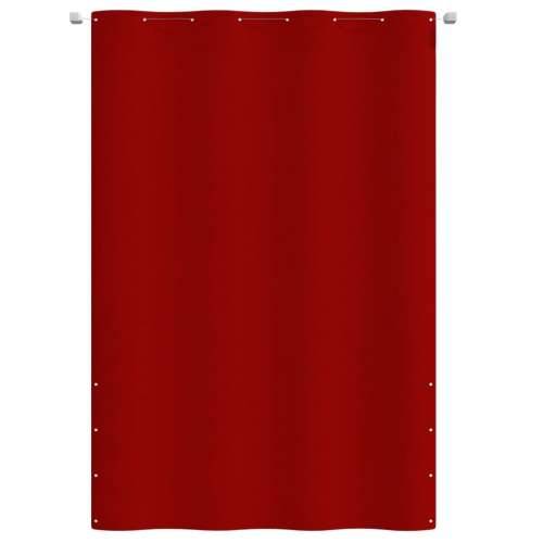 Balkonski zastor crveni 160 x 240 cm od tkanine Oxford Cijena