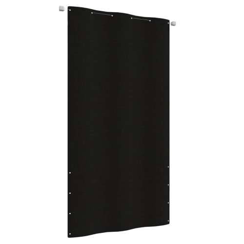 Balkonski zastor crni 120 x 240 cm od tkanine Oxford Cijena